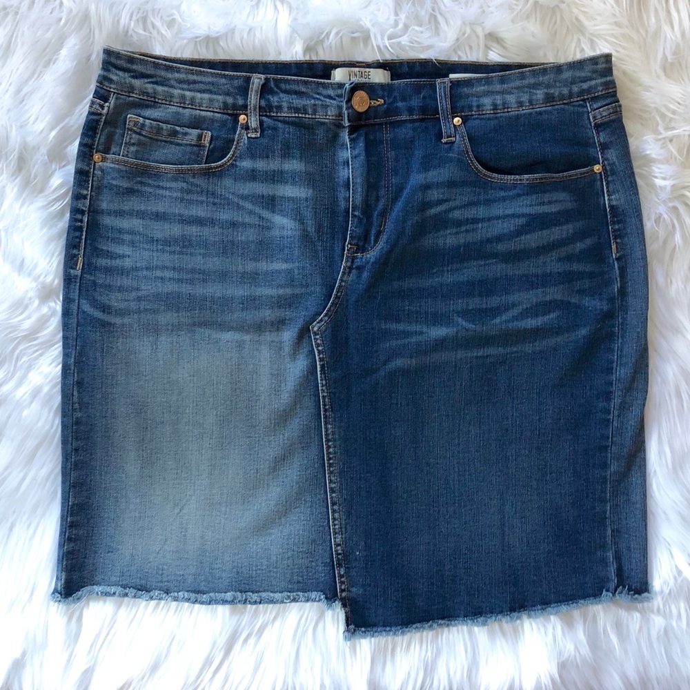Vintage America Blues Wonderland Midi Skirt Sz 12